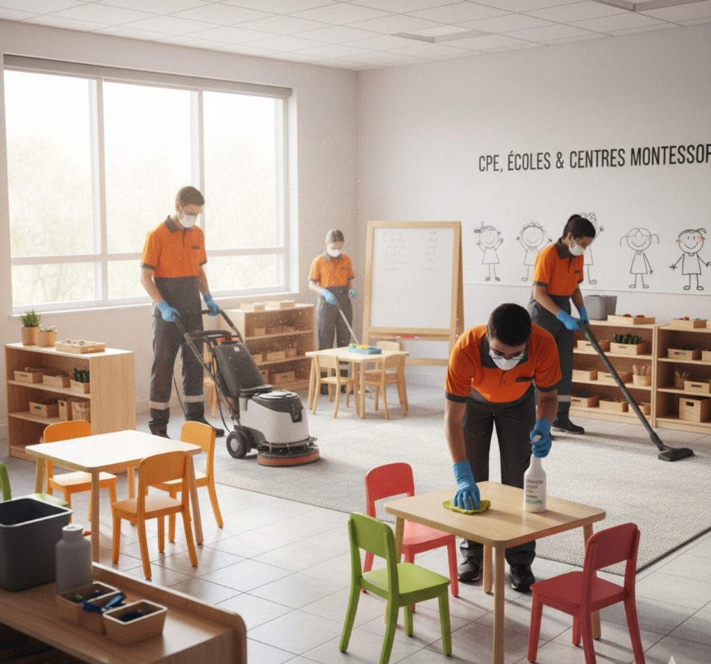 Classe Montessori propre et prête